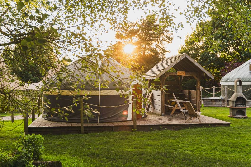 Two Night Escape in a Yurt for Four at The Grove Glamping