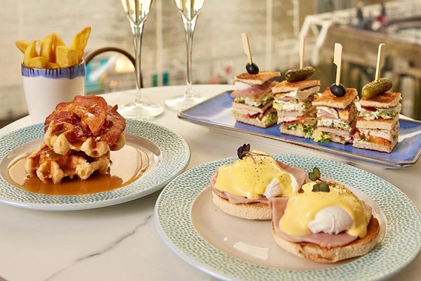 Two Course Bottomless Brunch for Two at VU from The Tower