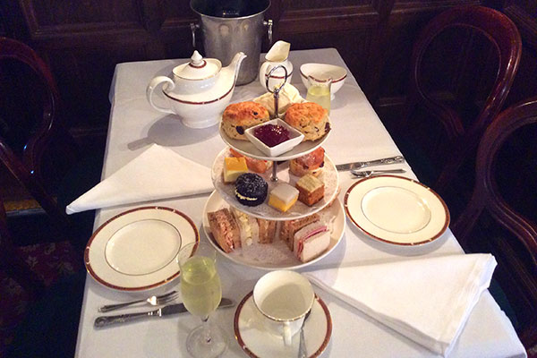 Red Sparkling Afternoon Tea For Two At Ye Olde Lion