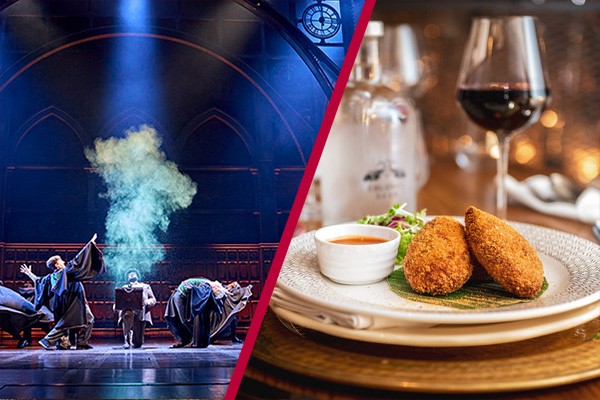 Two Courses with Fizz at Colonel Saab and Harry Potter and the Cursed Child Theatre Tickets for Two