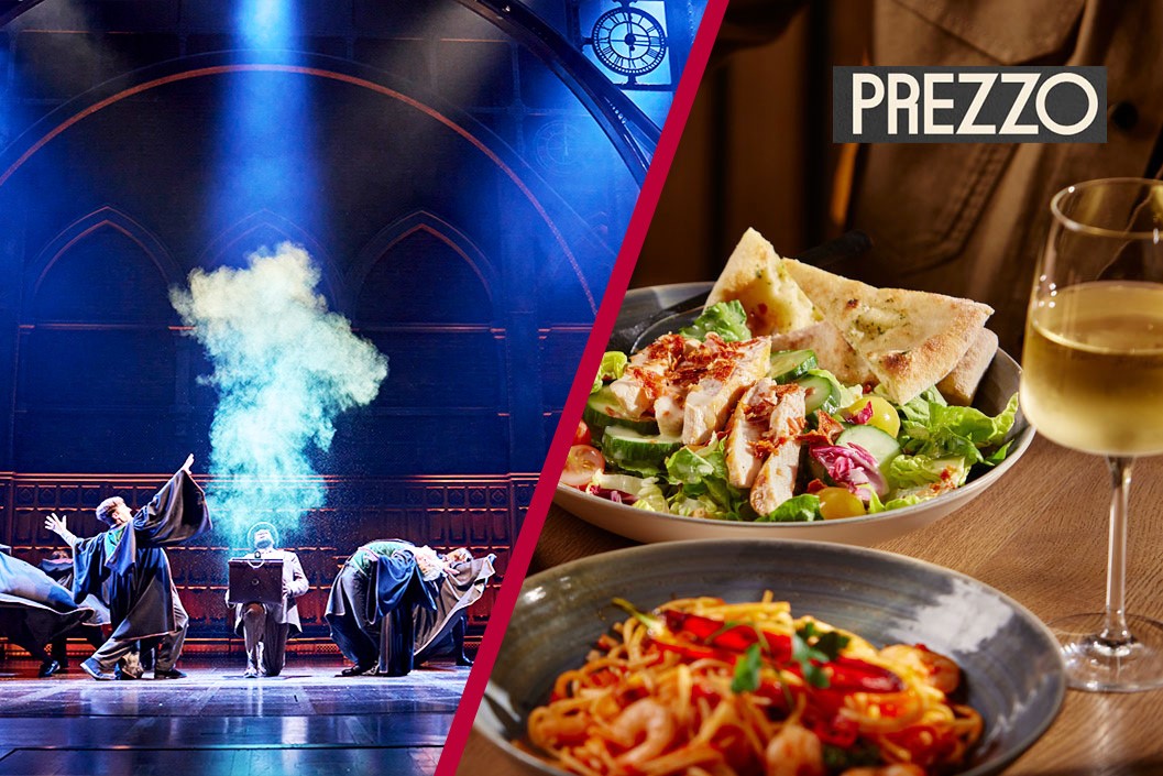 Two Course Meal at Prezzo and Harry Potter and the Cursed Child Theatre Tickets for Two