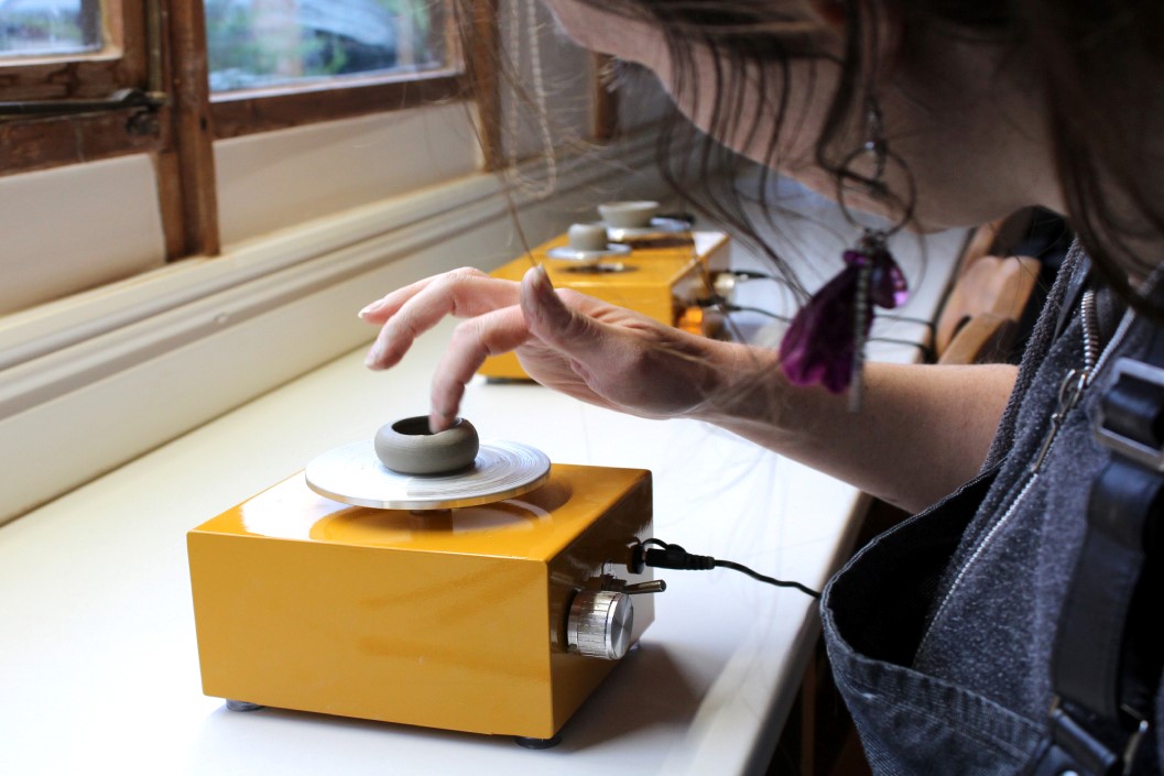 Private Miniature Pottery Wheel Experience for Two at Katherine Fortnum Ceramics