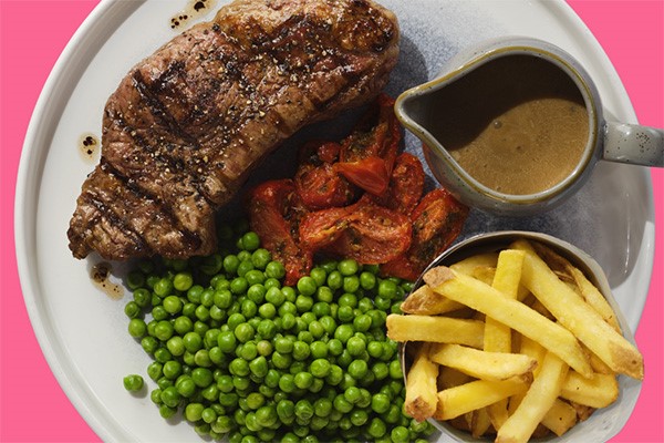 Steak and a Drink for Two at Slug & Lettuce