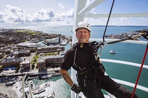 Abseiling Down Spinnaker Tower for One Image 1