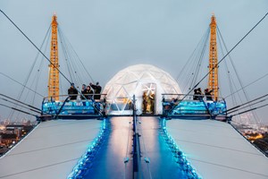 Up at The O2 Snow Globe Climb for One Image 4