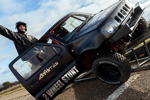 Stunt Drive on Two Wheels for One with Drift Limits picture