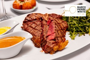 Three Course Champagne Celebration for Two at Marco Pierre White London Steakhouse Co Image 1