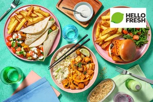 HelloFresh Two Week Meal Kit with Four Meals for Three People Image 1