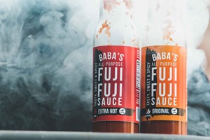 Baba Q Grill The Fuji Two Sauces