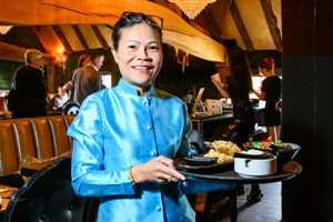 Twelve Plate Thai Signature Dinner with Champagne for Two at Crazy Bear Image 3