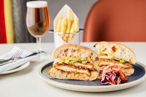 Three Course Lunch with Fizz for Two at Clocktower Brasserie  Image 1