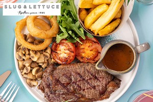 Steak and a Drink for Two at Slug & Lettuce Image 1