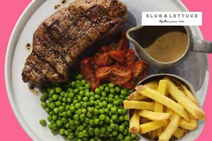 Steak and a Drink for Two at Slug & Lettuce Image 1