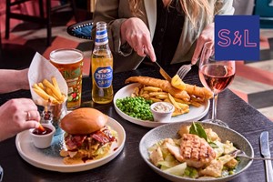 Two Course Meal with a free Beer for Two at a British Pub or Bar picture