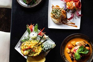 Signature Thai Twelve Plate Sharing Lunch or Dinner for Two at the Crazy Bear Beaconsfield Image 1