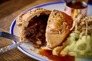 Pie and Freshly Brewed Proper Pint for Two at Brewhouse & Kitchen picture