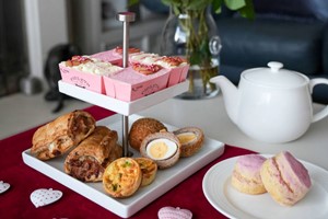 Valentine’s Deluxe Afternoon Tea and Treats Hamper by Piglets Pantry picture