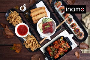 Pan-Asian Eight Dish Sharing Menu with Fizz for Two at interactive Inamo Image 1