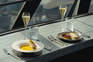 Three Course Meal with a Glass of Champagne for Two at Searcys at The Gherkin Image 3