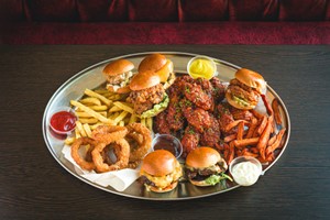 Click to view details and reviews for Bottomless Burger Bites Platter For Two.