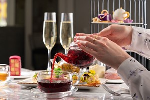 Botanical Afternoon Tea with a Glass of Bubbles for Two at 5 Star London Marriott Hotel Park Lane Image 2