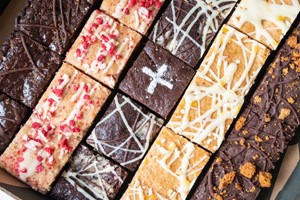 Birthday Brownie and Blondie Gift Box Delivery with Positive Bakes Image 2