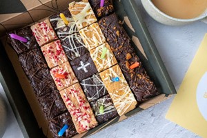 Birthday Brownie and Blondie Gift Box Delivery with Positive Bakes Image 3