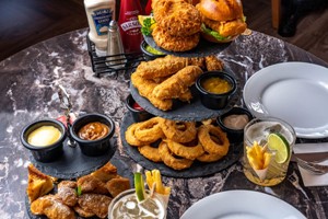 Click to view details and reviews for Harry Ramsdens Fish And Chip Afternoon Tea For Two.