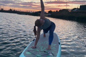 Stand Up Paddleboard Yoga for Two Image 3