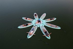 Stand Up Paddleboard Yoga for Two Image 5