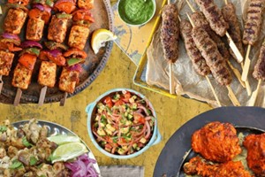 For Him: Indian BBQ Kebabs and Tikkas Feast Box by Cookaway for up to Four People  picture