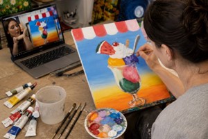 Online Painting Class with Brush Party picture