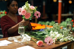 Sip and Bouquet Workshop for Three at Alfi Restaurant picture