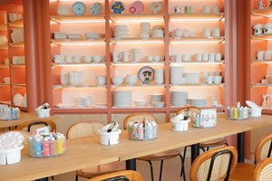 Pottery Painting Experience for Two at Bonbon Pottery Royal Wharf Studio picture