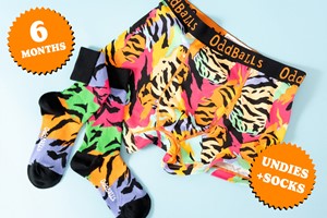 Men's Cotton Boxers Six Month Subscription with OddBalls Apparel picture