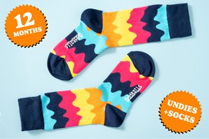 Unisex Socks 12 Month Subscription with OddBalls Apparel picture