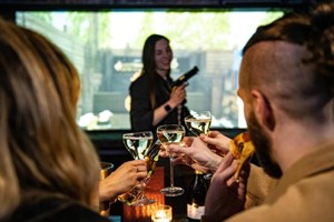 Range Hire with Pizza, Tater Tots & Cocktails for Two at Point Blank Shooting Image 5