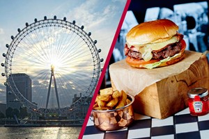 London Eye Tickets with Dinner and Fizz at Marco Pierre White's New York Italian for Two Image 1