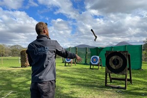 Click to view details and reviews for 30 Minute Axe Throwing Experience For Two.