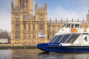 River Thames Sightseeing Cruise with Four Course Lunch Bus Tour at Bustronome for Two Image 5