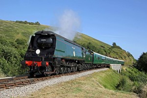 Steam Train Entry For Two At Swanage Railway