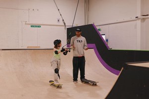 Two Hour Skate Session with Meal for Two at TR7 Indoor Skatepark Image 1