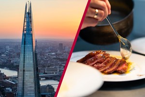Fizz at The View from The Shard with Six Course Meal for Two at Marco Pierre White London Steakhouse picture
