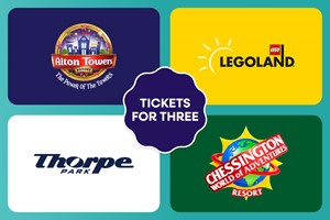 Merlin Thrilling Theme Park Tickets for Three - Special Offer picture