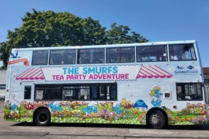 The Smurfs Afternoon Tea Bus Tour with Lower Deck Seating for Two Adults and One Child picture