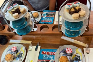 The Smurfs Afternoon Tea Bus Tour with Upper Deck Seating for Two Adults and One Child picture