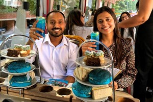 The Smurfs Afternoon Tea Bus Tour with Lower Deck Seating for One Adult and One Child picture