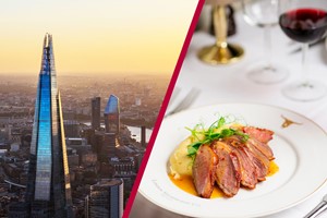 The View from The Shard and Three Course Meal at Marco Pierre White London Steakhouse Image 1