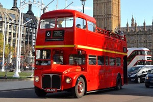 Vintage Bus Tour of London, Thames River Cruise and London Eye for Two Image 3