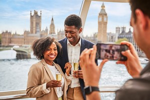 Vintage Bus Tour of London, Thames River Cruise and London Eye for Two Image 4